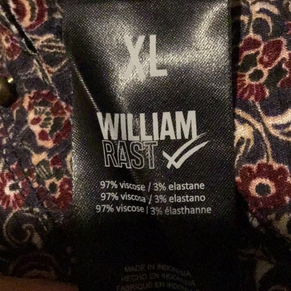 NWOT William Rast Gordon Avant Long Sleeve Henley - Picture 5 of 5